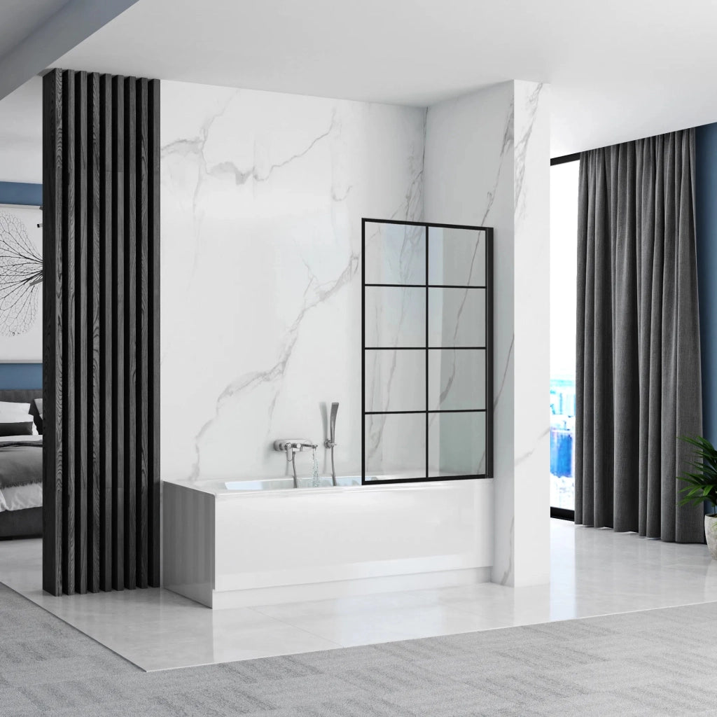 Schermo Vasca Rea Lagos-1 Fix 80 Black