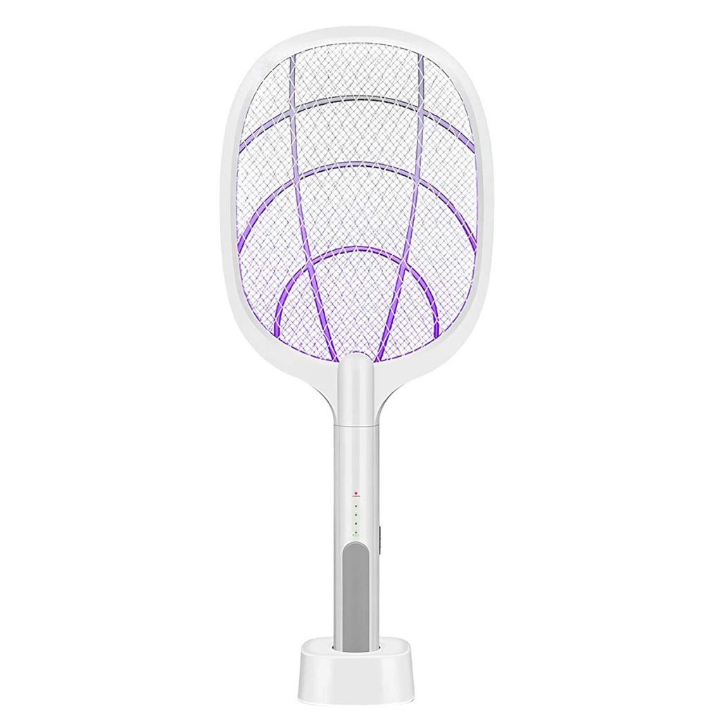 Racchetta Elettrica Anti-zanzare con Lampada UV 2 in 1 Bianco Avizar