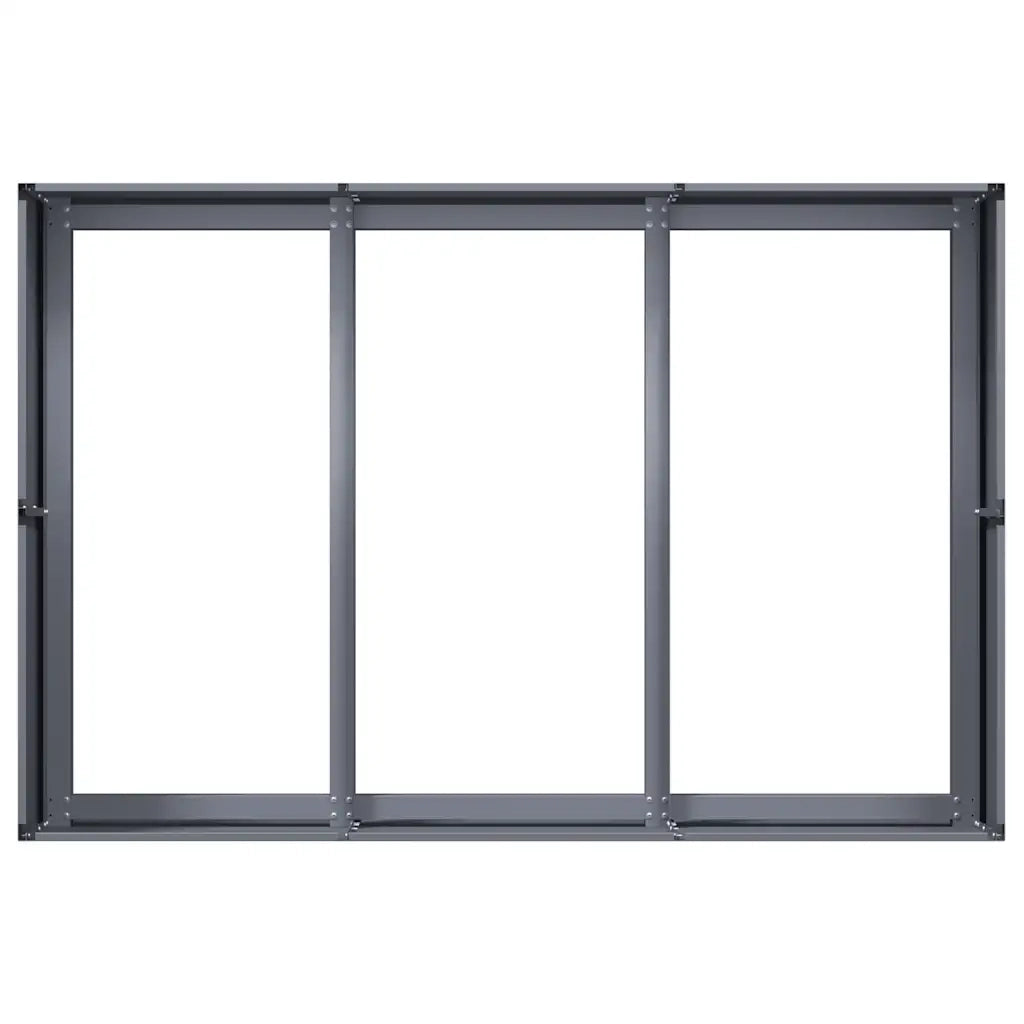 Fioriera Antracite 120x80x40 cm in Acciaio 860747