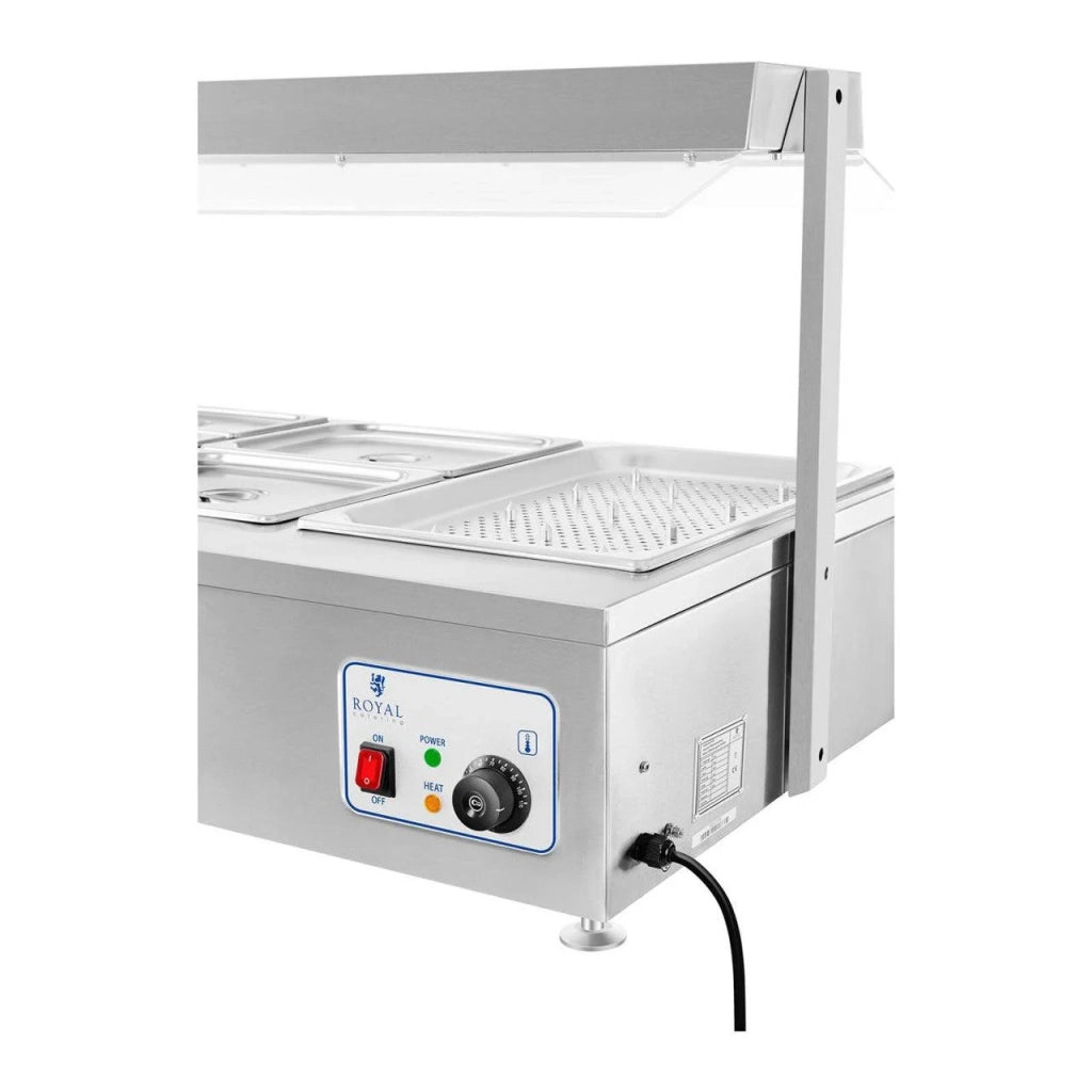 Bagnomaria 2200 watt - 5 x GN - 1/2 - con rubinetto di scarico 14_0000560