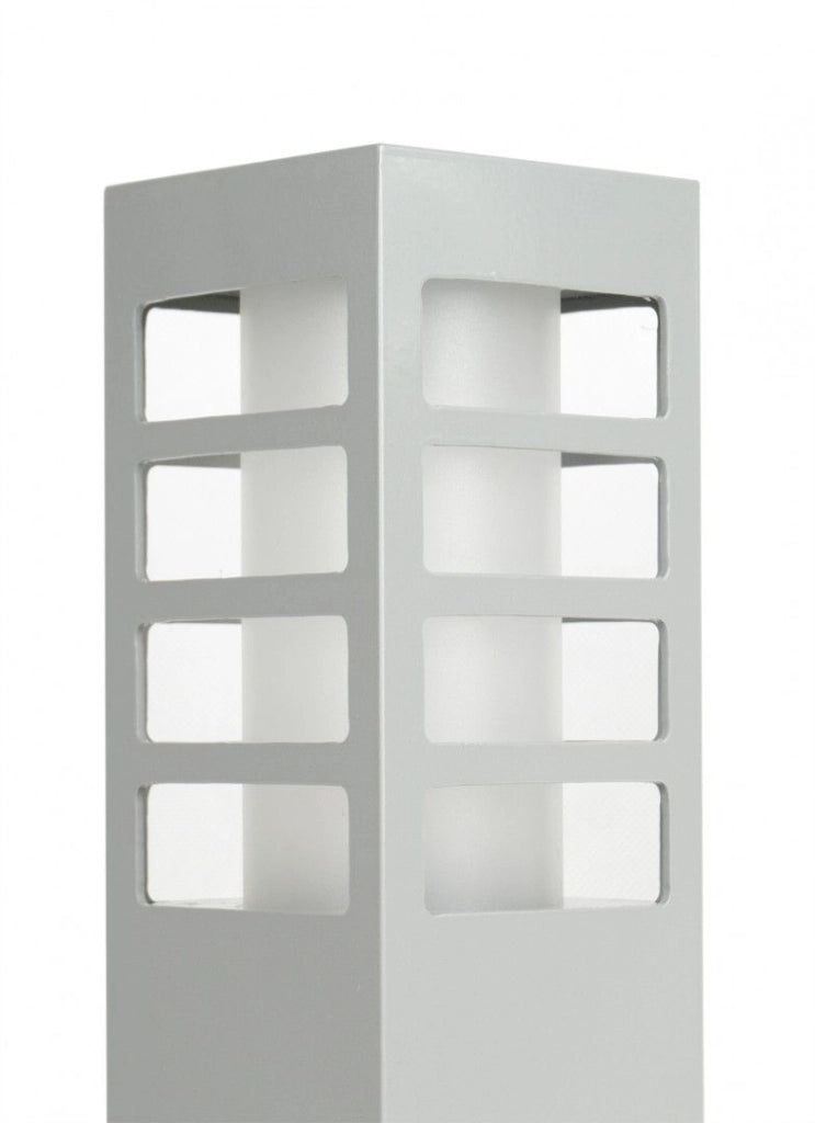Paletto da giardino 25cm E27 argento IP54 SU-MA RADO