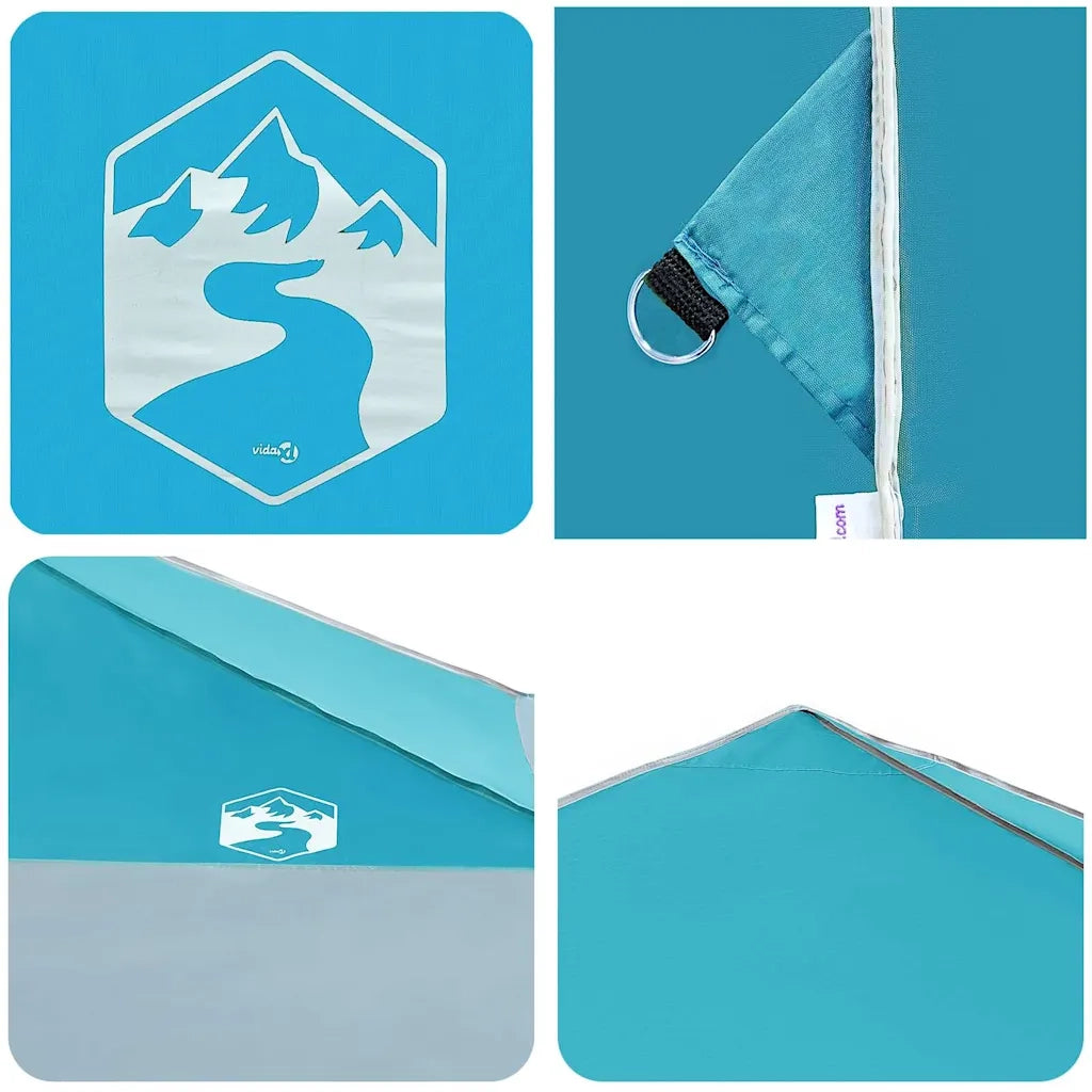 Tenda Gazebo Blu 395 x 395 x 251 cm Tessuto 42007389