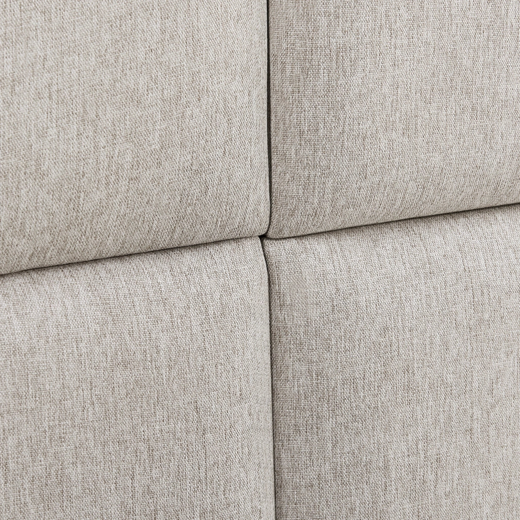 Set Carpino di 4 Pannelli Murali Imbottiti Rivestiti in Tessuto Grigio 30x30 cm [neu.haus]