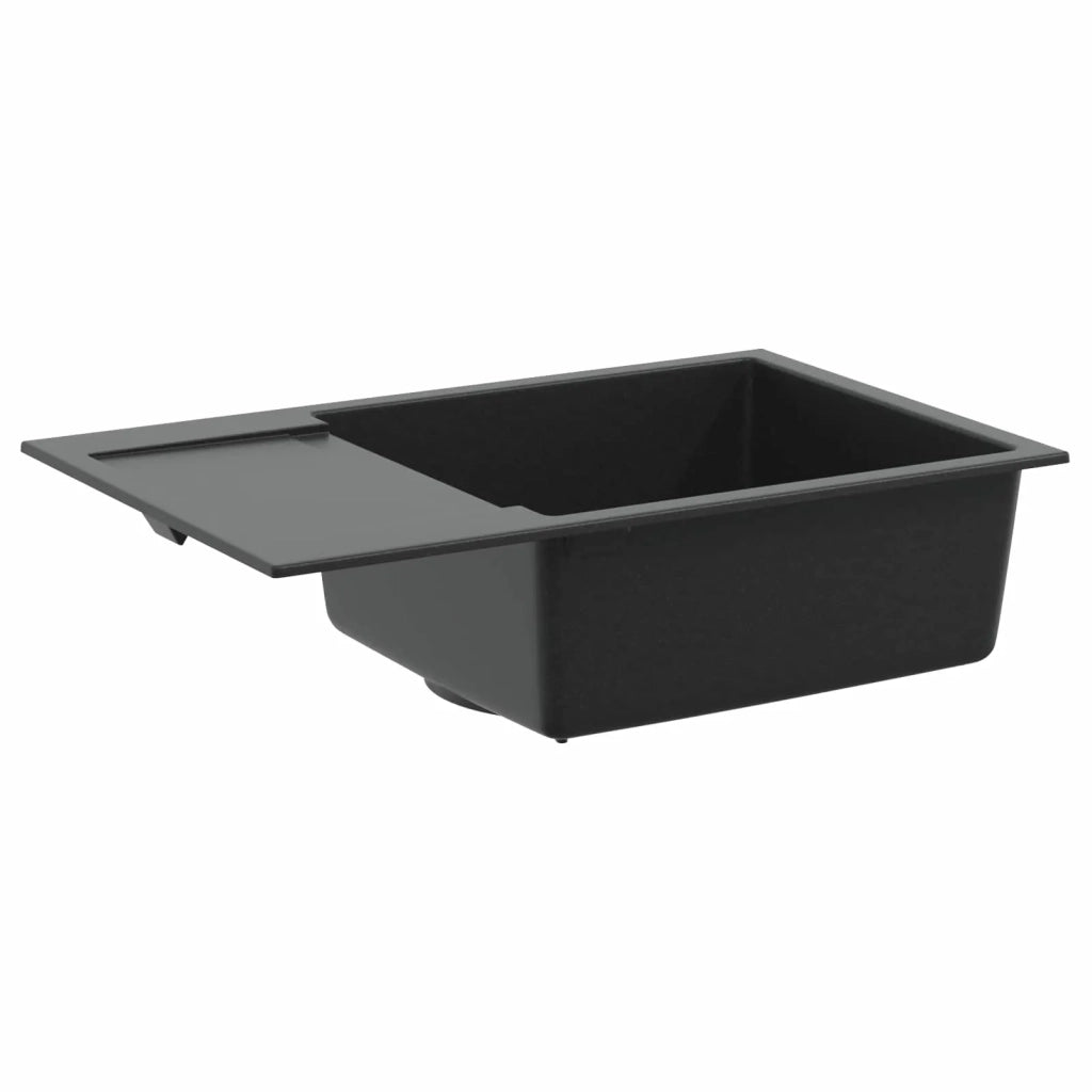 Lavello Nero 780 x 500 mm 80% Quarzo e 20% Resina