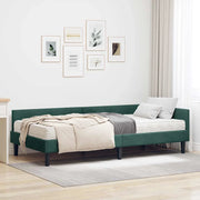Struttura Letto Angolare con Materasso 2 pcs Verde Velluto 3393708