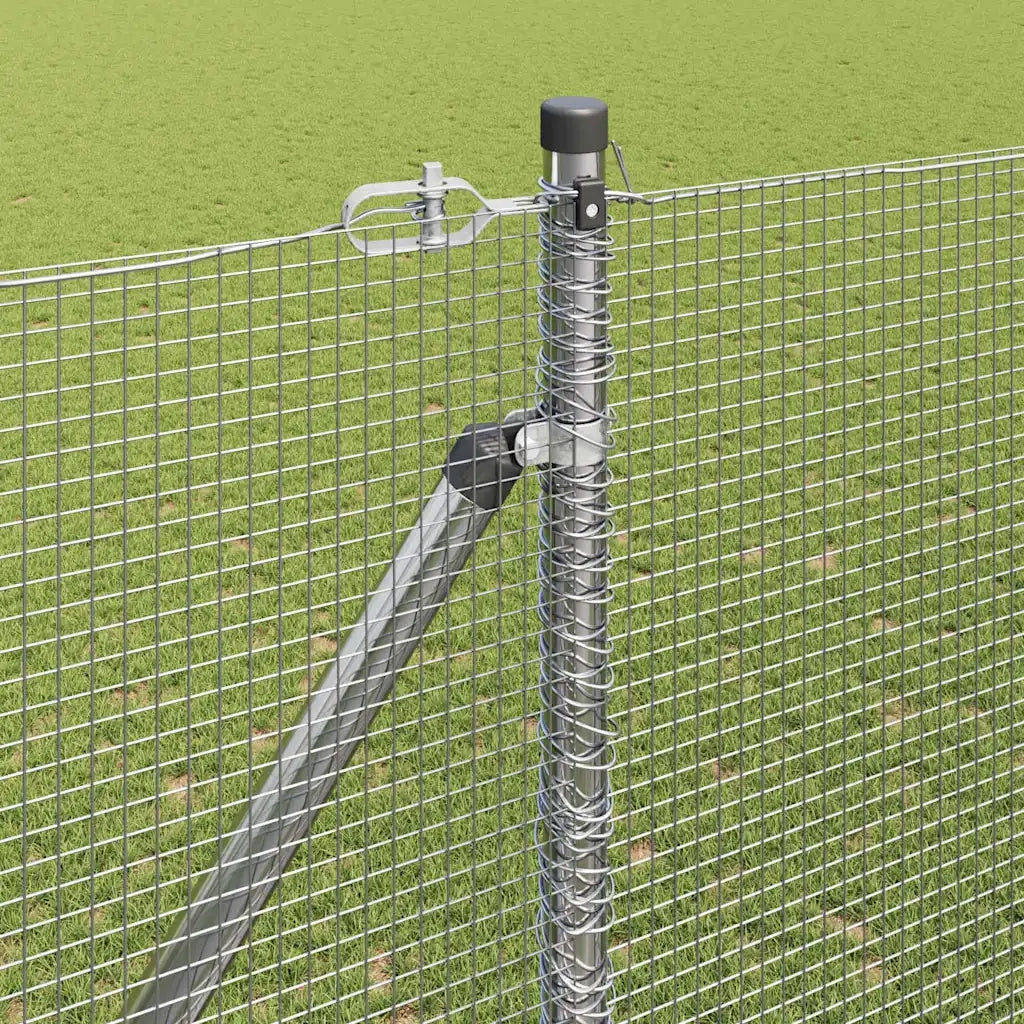 Palo della recinzione Argento 10 x 1,6 m (maglia 12 x 12 mm)