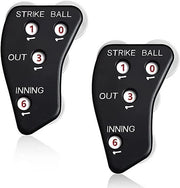 Umpire Clicker per Baseball e Softball - 4 Ruote - Nero - Indicatore per Fuori e Inning - Adatto per Baseball e Softball