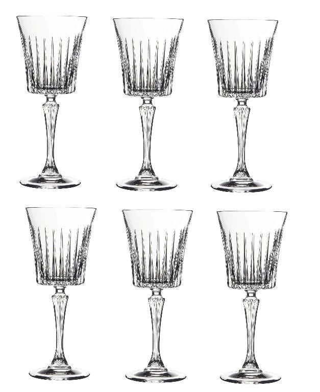 Set 6 Bicchieri Calici in Vetro Vino Timeless 23 cl RCR Cristalleria