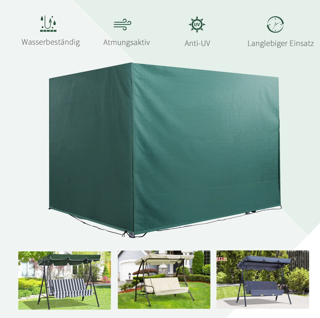 Telo copertura verde scuro impermeabile 215 x 155 x 150 cm