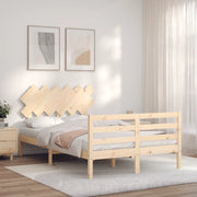 Giroletto con Testiera Small Double-Struttura Letto in Legno Massello 395284