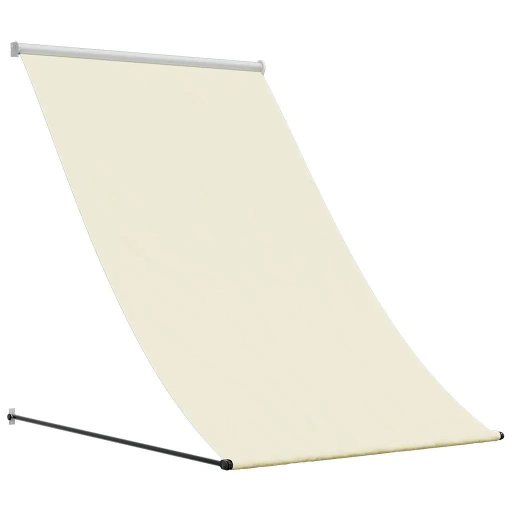 Tenda da Sole Retrattile Crema 150x150 cm in Tessuto e Acciaio 368758
