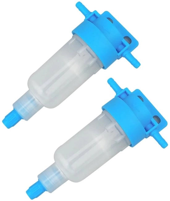 Filtro per combustibile universale - Separatore olio-acqua universale - Filtro per combustibile diesel - Separatore olio-acqua - Materiale plastico - 2 pezzi - Dimensioni 124 x 75 mm