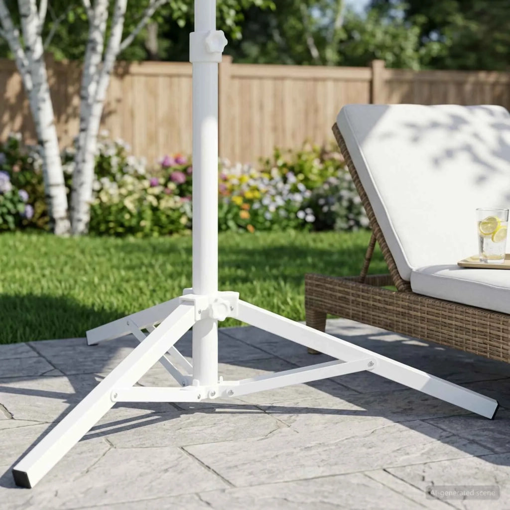 Supporto Parasol Bianco Acciaio for 25-32 mm Pole 42010379