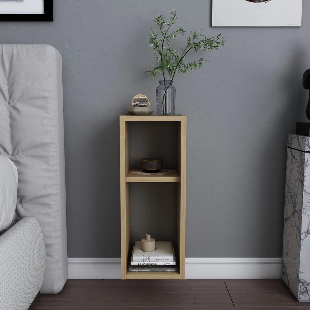 Comodino in legno "Sault" - 23 x 22 x 60 cm - Beige