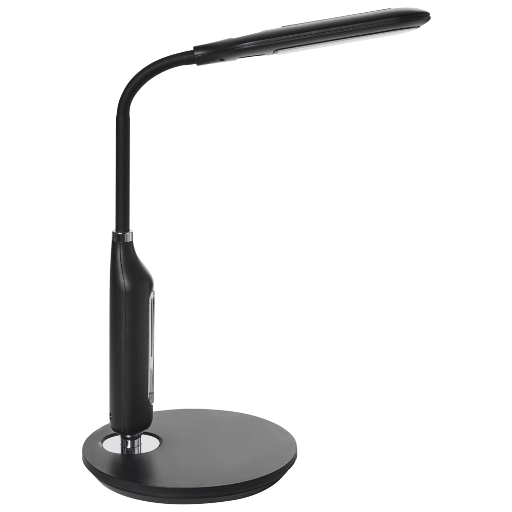 Lampada da ufficio LED nera materiale sintetico braccio regolabile 38 cm soggiorno ufficio cameretta
