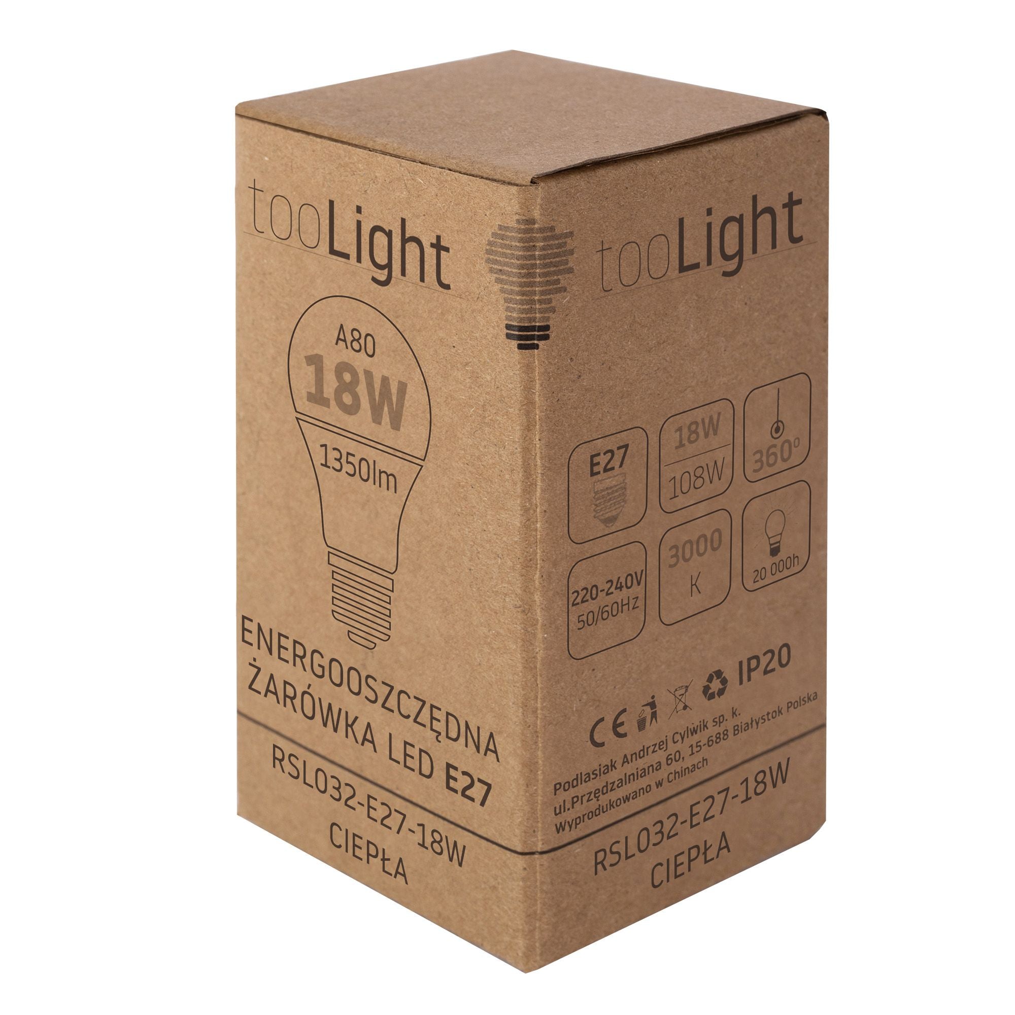 Bulbo Led Rsl032 E27 18w Warm