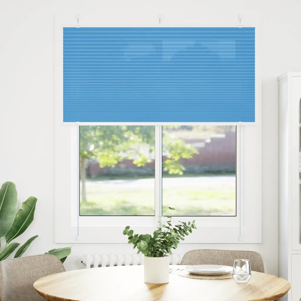 Tenda Plissettata | Tenda pliss¨¨ Blu 115x100 cm Larghezza Tessuto 114,4 cm