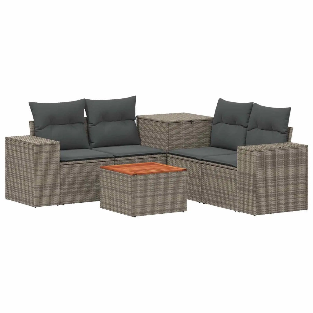 Set di divani 6 pz Grigio e Grigio Scuro 3447572