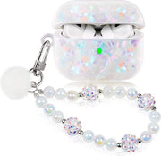 Custodia AirPods 3 con Perle e Chiave con Portachiave - Carina e Protettiva