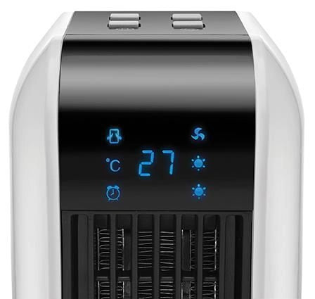 Unold 86430 stufetta elettrica Interno Nero, Bianco 2000 W Riscaldatore ambiente elettrico con ventilatore