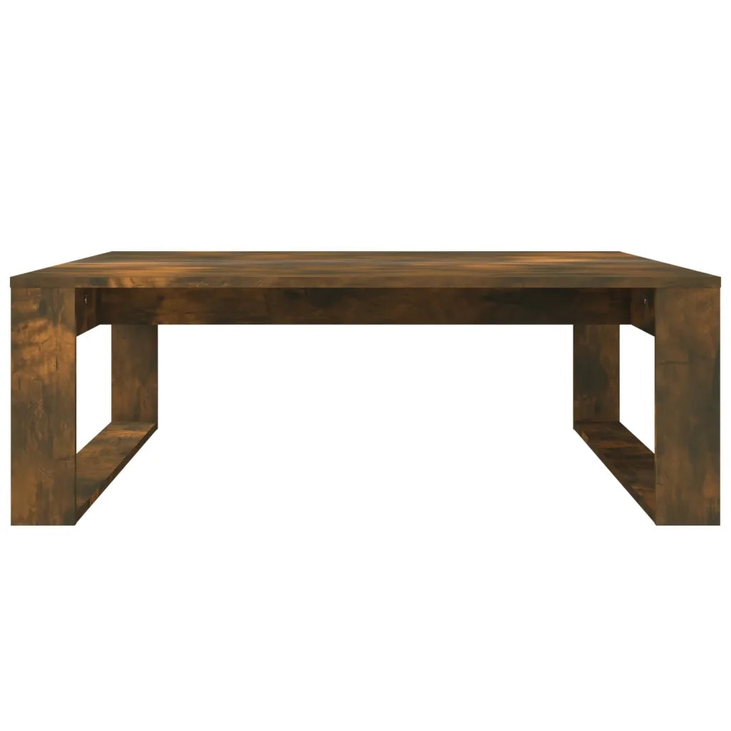 Tavolino da Salotto-Tavolino da soggiorno-Tavolo Rovere Fumo 100x100x35 cm Legno Multistrato
