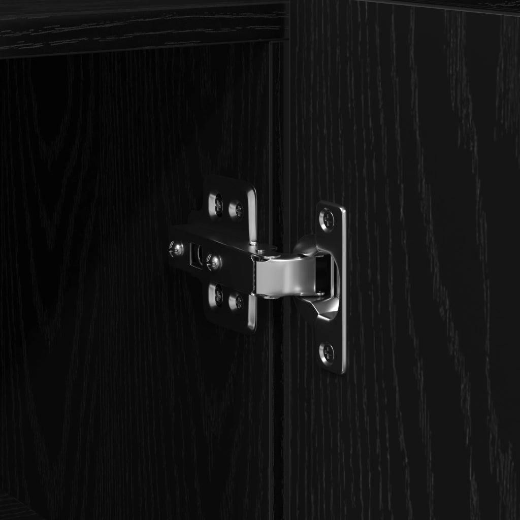 Sideboard Rovere nero Legno ingegnerizzato 116 x 30 x 75 cm