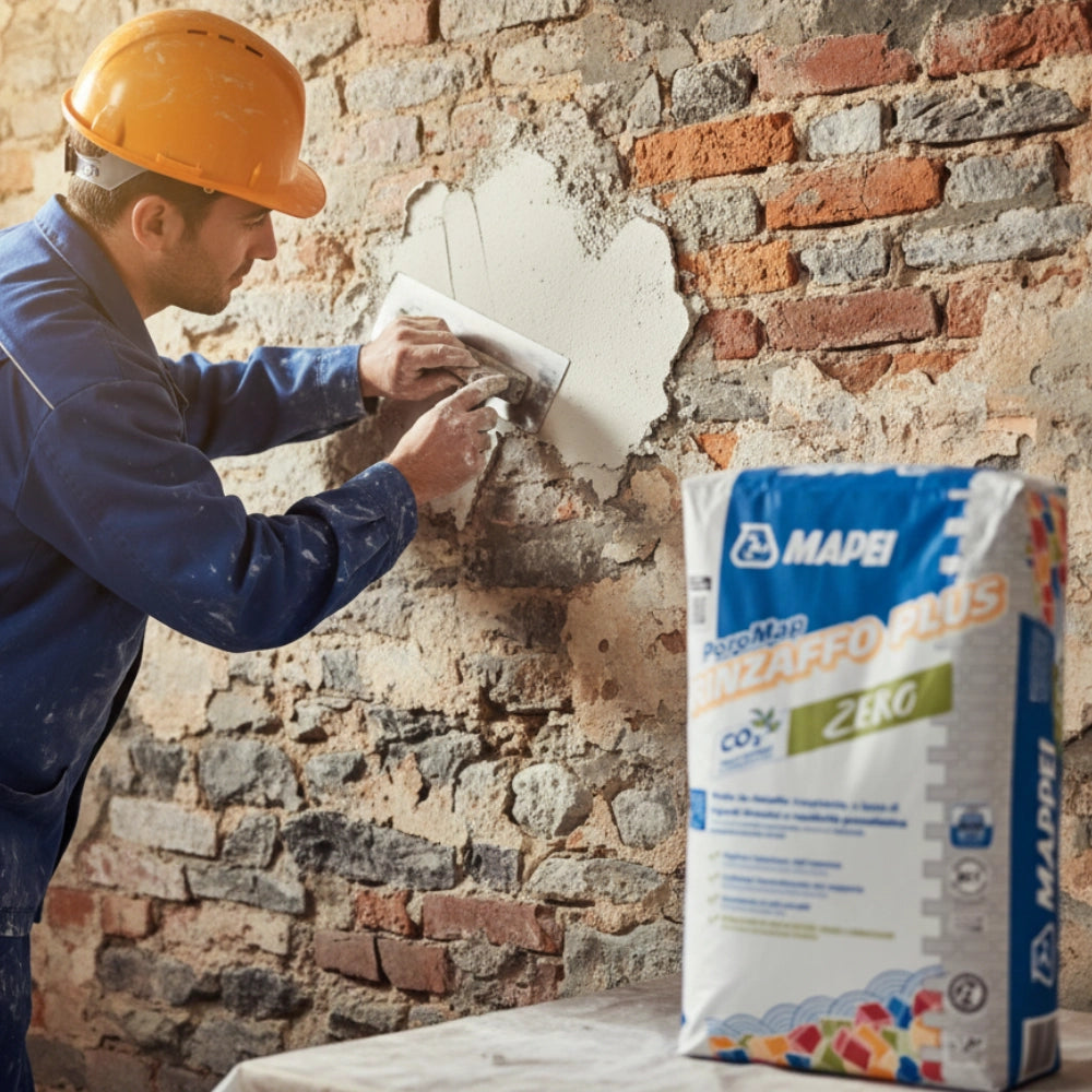 Poromap rinzaffo plus malta traspirante resistente ai sali 25 kg