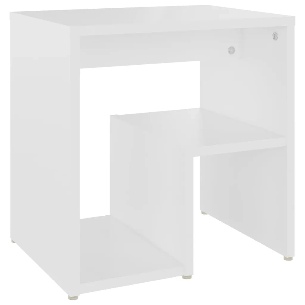 Comodino | Armadio da Notte | Mobiletto da notte Bianco 40x30x40 cm Legno Ingegnerizzato