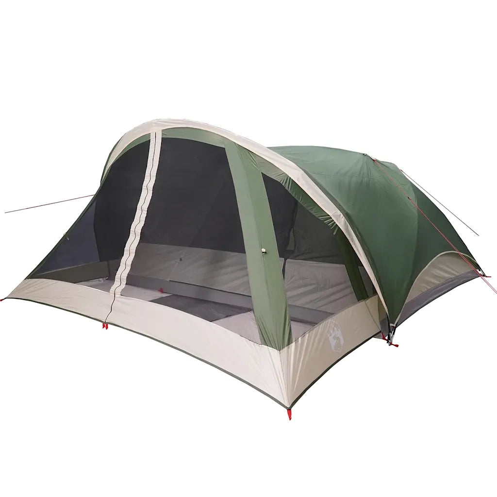 Tenda Familiare Cabina per 6 Persone-Tenda da campeggio Verde Impermeabile 142557