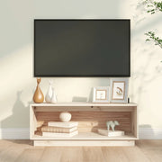 Mobile Porta TV-Mobile per TV-Credenza TV 90x35x35 cm in Legno Massello di Pino