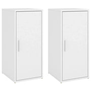Scarpiere mobiletto portascarpe mobile per ingresso corridoio soggiorno set da 2 32 x 35 x 70 cm truciolato bianco 02_0022125