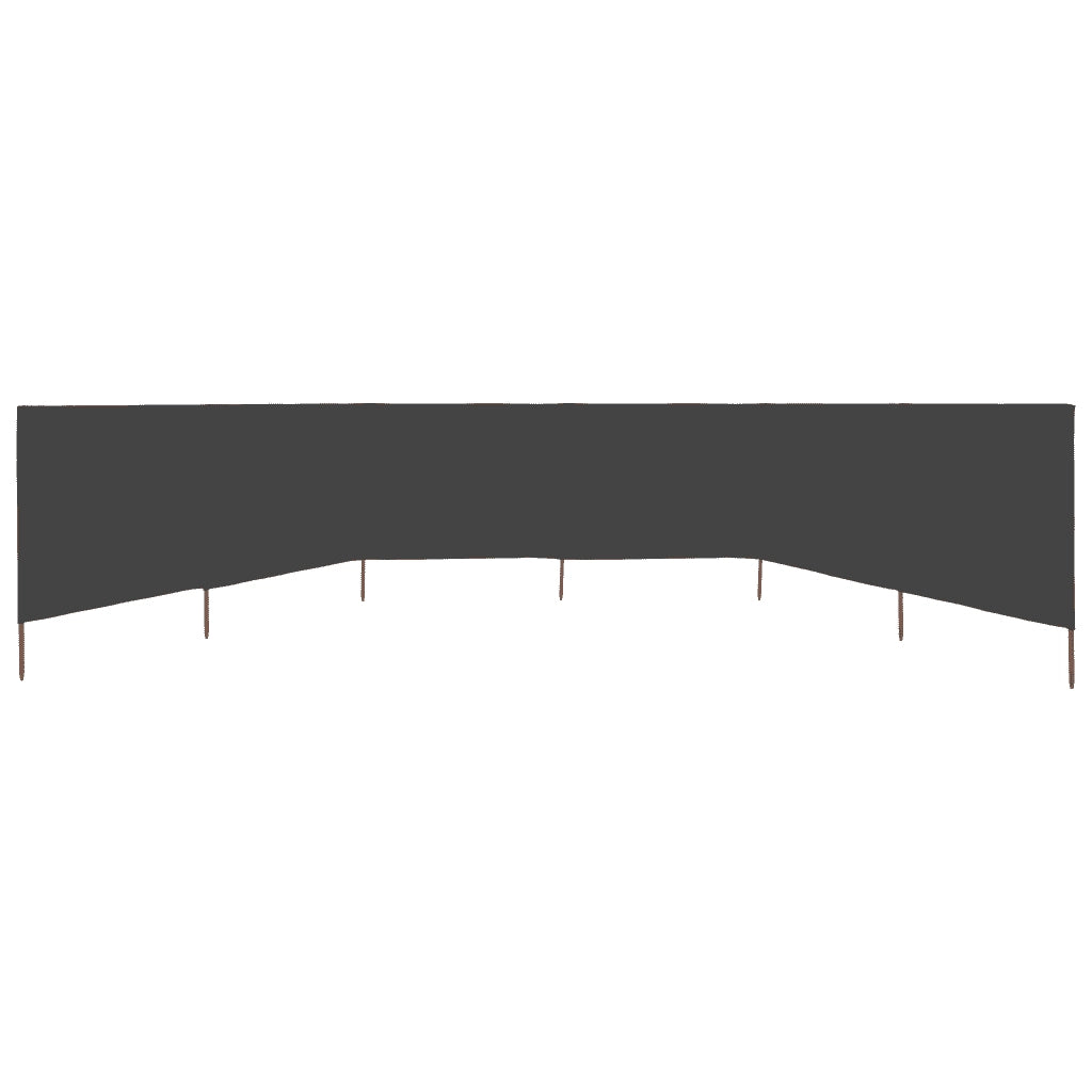 Paravento a 6 Pannelli in Tessuto 800x80cm Grigio CFW1076232