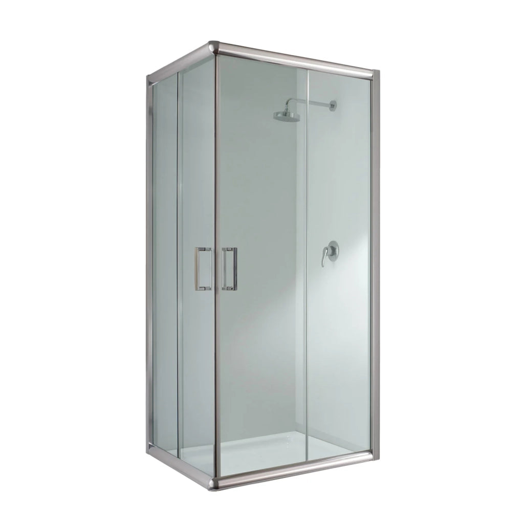 Box Doccia Rettangolare 80x100 H198 Trasparente 6mm mod. Alabama