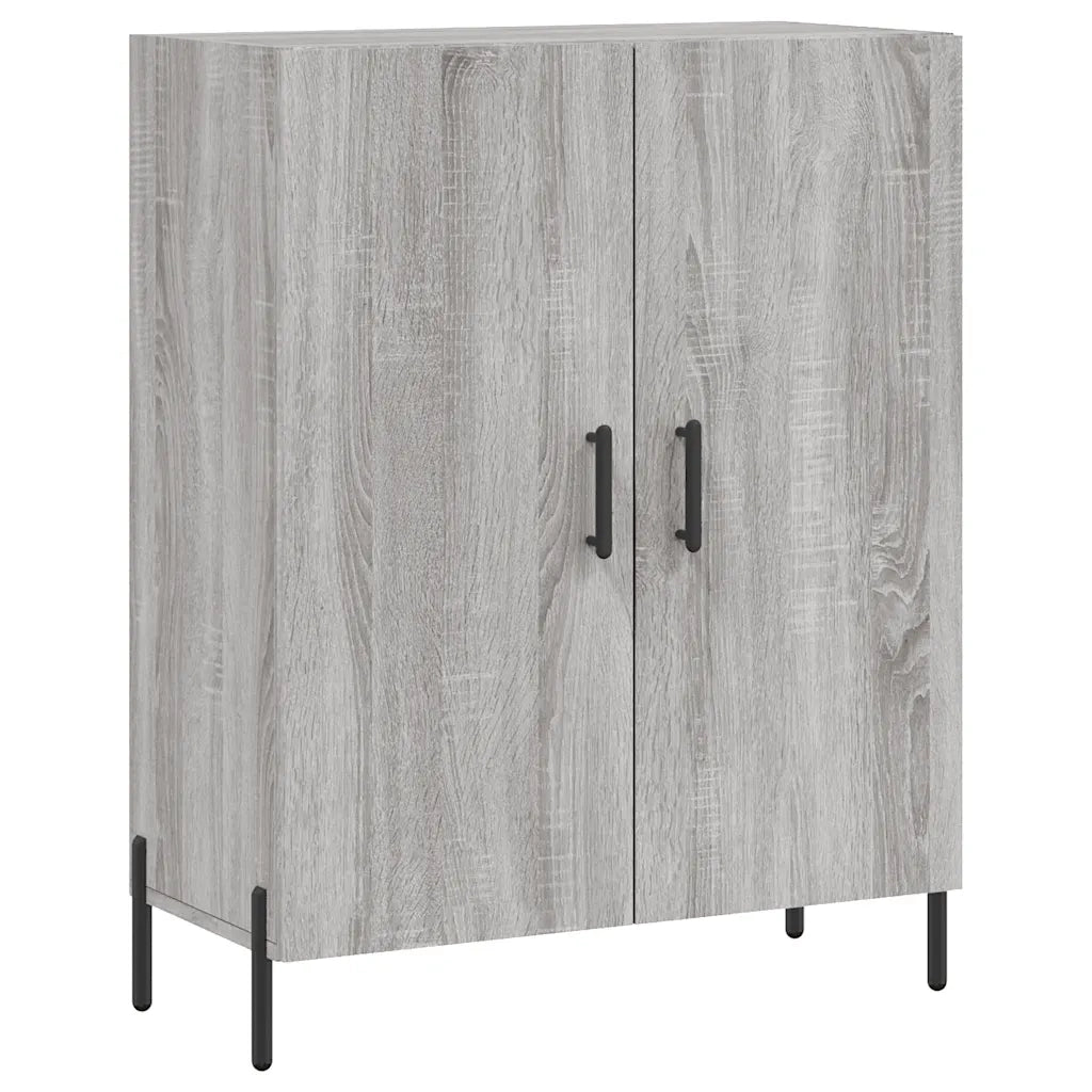 Credenza-Buffet-Armadio da cucina Grigio Sonoma 69,5x34x180 cm in Legno Multistrato 610855