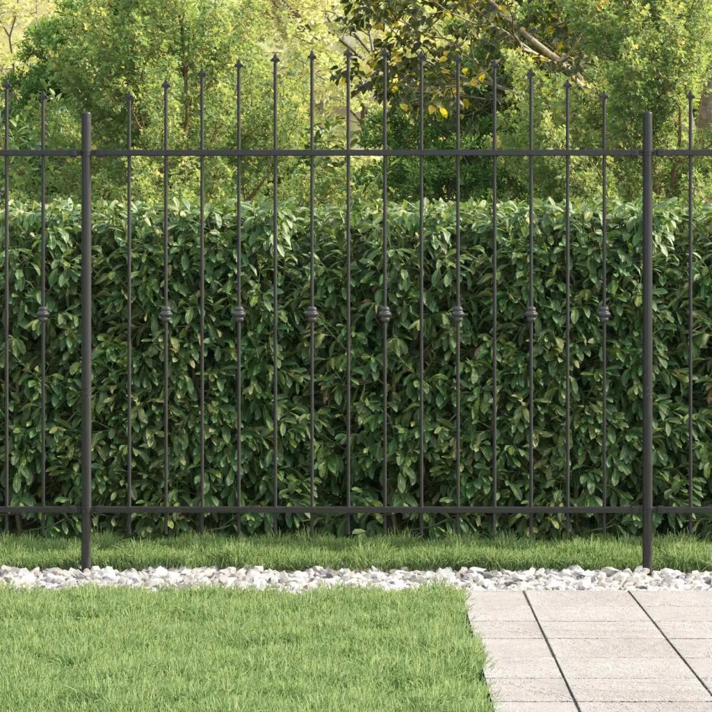 Recinzione da Giardino | Recinzione a punte Asten Nero 200 x 200 cm