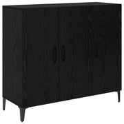 Credenza | Madia | Buffet da pranzo | Armadio da pranzo Rovere nero 34 x 90 x 80 cm Legno multistrato