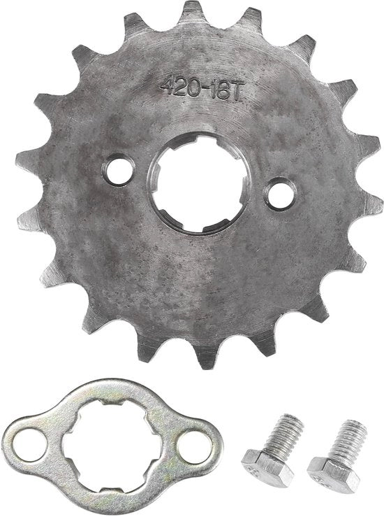 Tandem Motore 18T - Tandem Treni - 420 - 20 mm Buca di Montaggio - Acciaio - Universale per Motrici