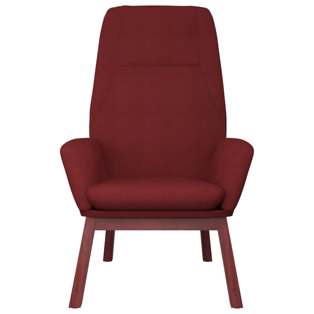 Sedia Relax Rosso Vino in Tessuto 341391