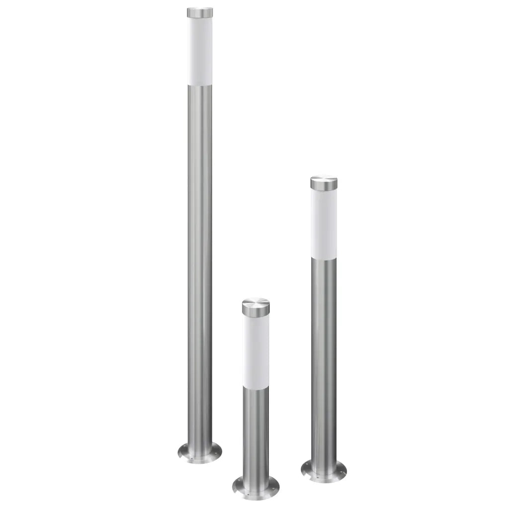 Lampioni da Giardino 3 pz Impermeabili in Acciaio Inox cod mxl 72422