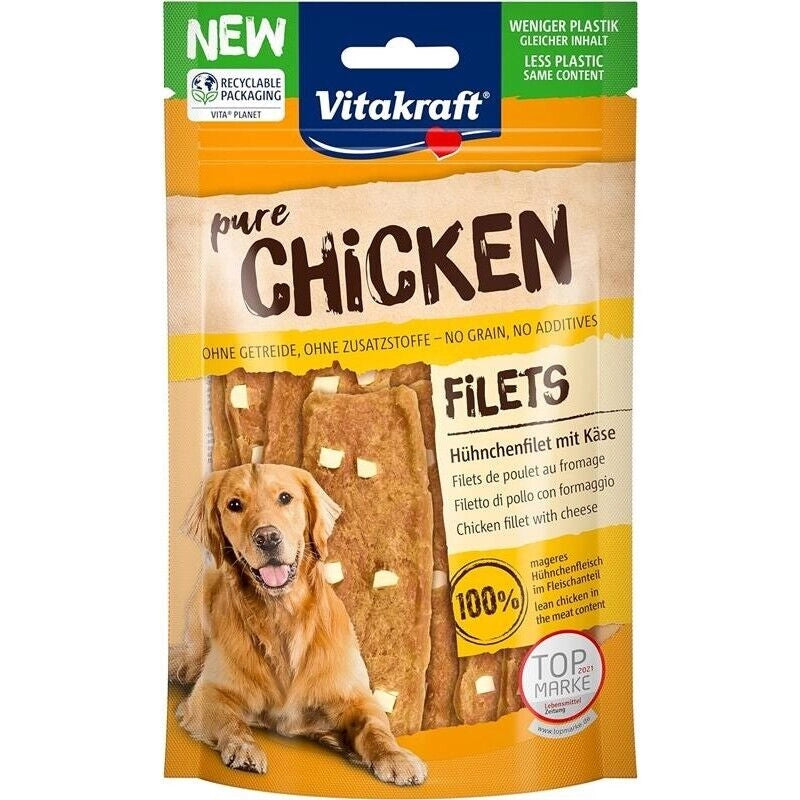 VITAKRAFT SPUNTINO CHICKEN DUO FILETS 80G POLLO E FORMAGGIO