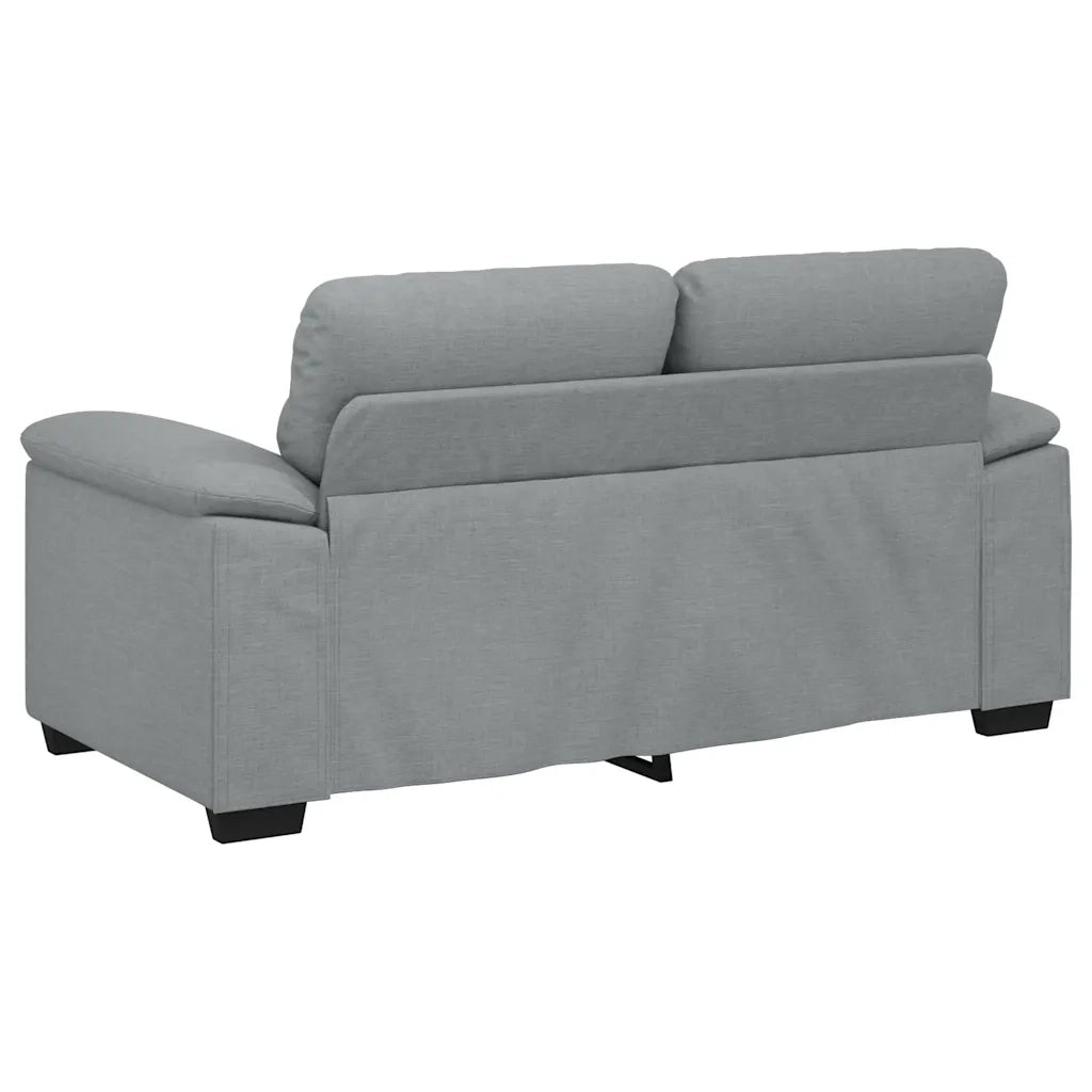 vidaXL Divano a 2 Posti Grigio Chiaro 120 cm in Tessuto