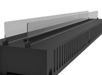 Camino a Vapore Elettrico da Incasso 220x48,5x33 cm Invapo Insert con Ricarica Automatica e LED RGB Nero