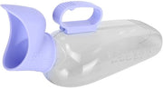 Urinoir portatile 700 ml con coperchio a pedale - Donna - Impermeabile - Realizzato in PVC di alta qualità - Valvola di prevenzione all'overflusso - Urinoir portatile con contenitore