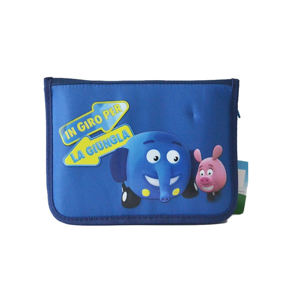 Trade Shop - Astuccio In Giro Per La Giungla Jungle Junction Con Accessori Scuola -