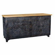 Credenza in legno nero 183x42x92