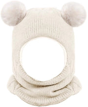 Cappuccia Bimba Calda - 2-in-1 - Foulard Cappuccia - Cappuccia con Piuma - Piumino a Fleece - Estensibile - Disegno Unico a Twist - Cappuccia Invernale