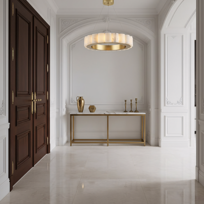 Lampada Da Soffitto App1801-cp 50 Cm Brush Gold