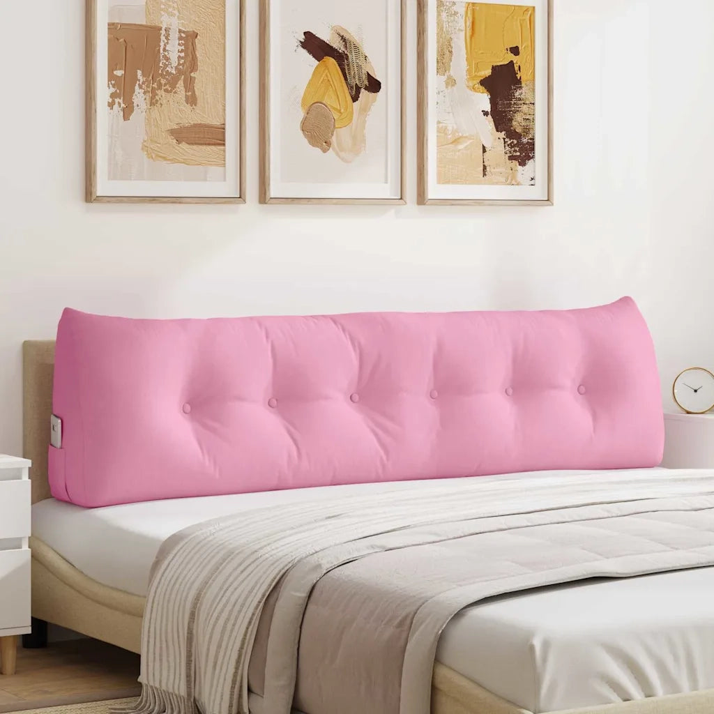 Cuscino per Schiena Rosa 180 x 24 x 50 cm Tessuto