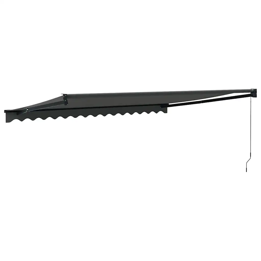 Tenda da Sole Retrattile Antracite 4,5x3 m Tessuto e Alluminio