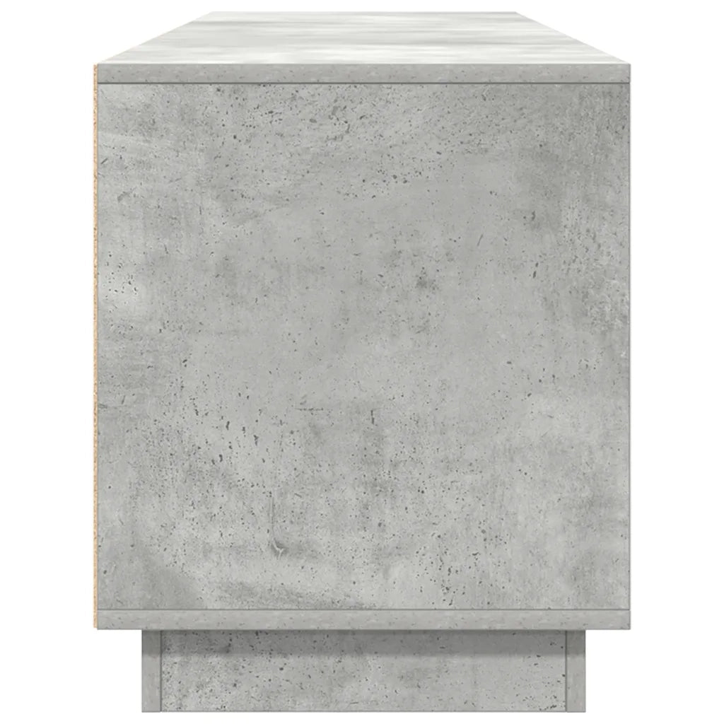 Mobile Porta TV con Luci LED Grigio Cemento 193,5x41x50 cm 3328438